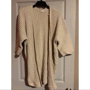 Gap Beige Ribbed Cardigan